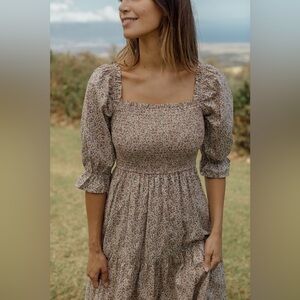 Neuflora Ashland Floral Dress Sz Small 100% Cotton